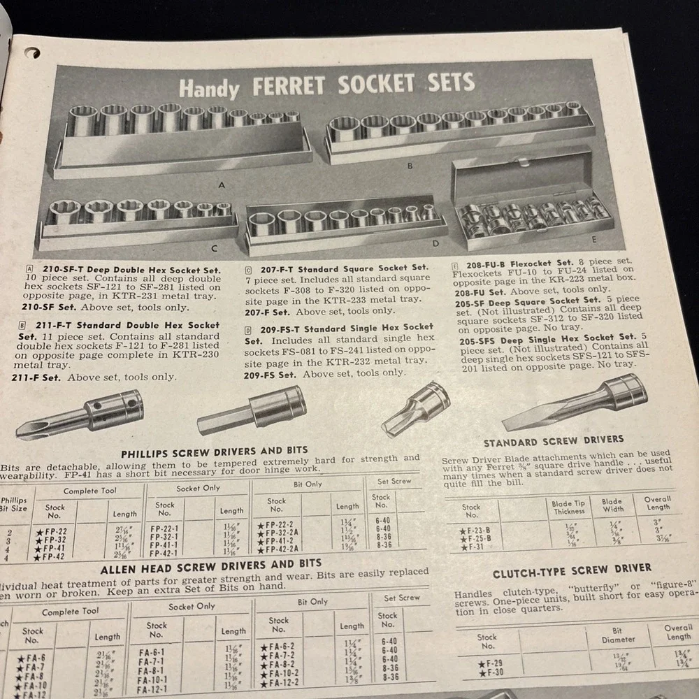 Rare Vintage 1948 Snap-on Tools Catalog S Blue-Point Mechanic Tool Automotive